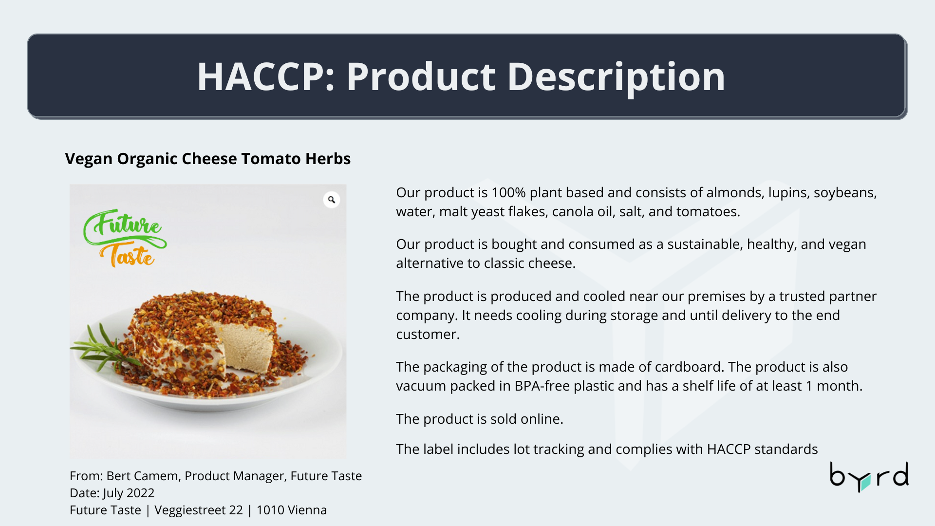 HACCP Guide Definition Templates And The 7 Principles Of Safe Food   HACCP (5) 